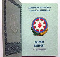 Este un pașaport al unui cetățean al Azerbaidjanului