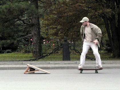 Hordozható tramlin (cikket - házi gördeszka)