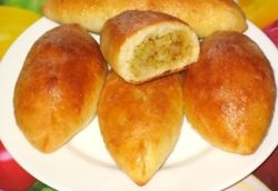 Piték káposzta a kemencében (sütőben) Pogácsákat káposztával sütőben