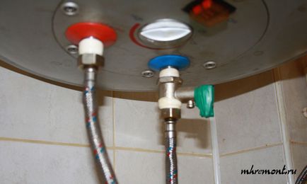 Conectarea încălzitorului de apă de stocare în apartament, schema de alimentare cu apă, ordinea de pornire,
