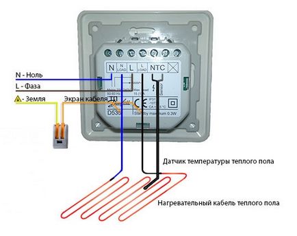 A termosztát bekötését az, villanyszerelő a házban