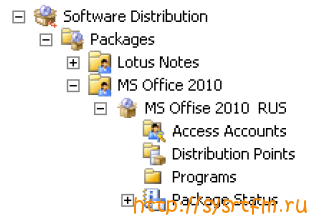 Példa szoftver telepítését keresztül sccm konzol példa a Microsoft Office 2010