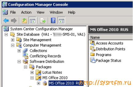 Un exemplu de implementare a produselor software prin consola sccm pe exemplul microsoft office 2010