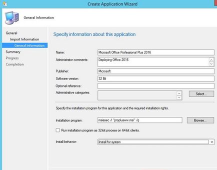 Implementarea Office 2016 cu sccm 2012 r2, ferestre pentru administratorii de sistem