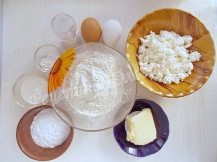 Рецепт сочнікі з сиром з пісочного тіста