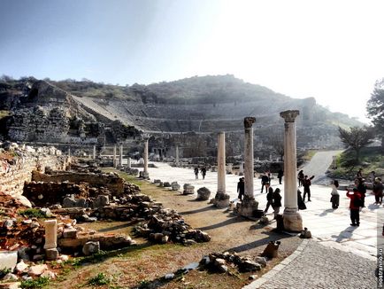 A romok az ősi város Ephesus