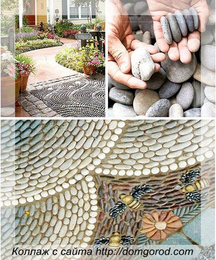 Садова доріжка з мозаїкою з гальки