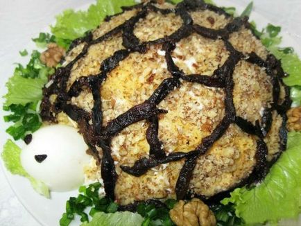 Salata broasca testoasa cu reteta de prune cu fotografie
