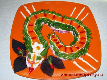Salată pentru noul an de șarpe
