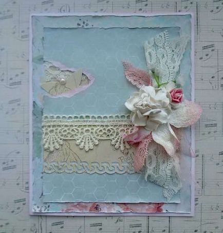 Scraphouse, scrapbooking - mesterkurzus, megtanulják, hogy a Shabby-képeslap