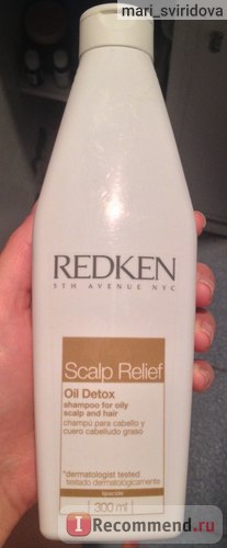 Шампунь redken scalp relief oil detox - «для тих, хто страждає від жирного волосся на другий день після