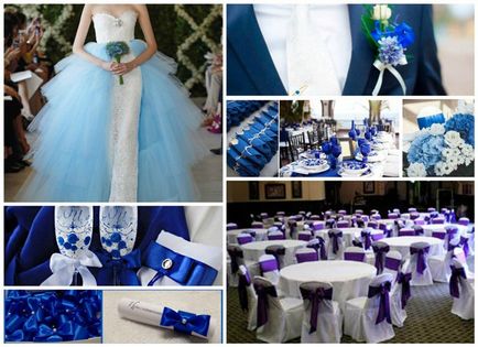 Синій букет нареченої - як вибирати і поєднувати весільні квіти, фото