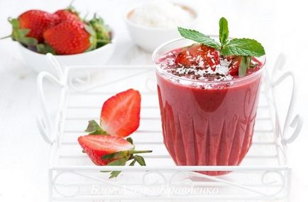 Smoothies de căpșuni - top 5 rețete delicioase, blogul aleny kravchenko