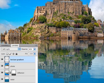 De la zero, creați apă, faceți clic pe ea și o lecție de reflecție pentru Photoshop