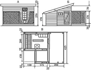 Construcția unei găini simple cu propriile mâini, desene și etaje, caracteristici ale construcției unei case