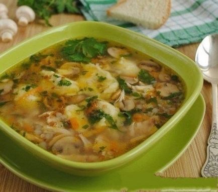 Supa cu ciuperci, care preferă ciupercile, rețetă
