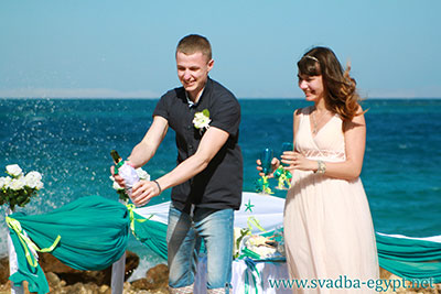 Весілля «сонячний пляж» в Єгипті