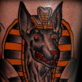 tetoválás Anubis