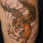 Griffin tetoválás jelenti tervez a férfiak és fényes fotó munkák