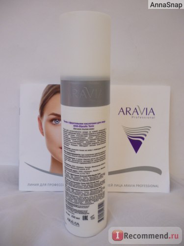 Тонік aravia з фруктовими кислотами aha glycolic tonic - «чудовий кислотний тонік, який