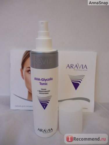 Тонік aravia з фруктовими кислотами aha glycolic tonic - «чудовий кислотний тонік, який