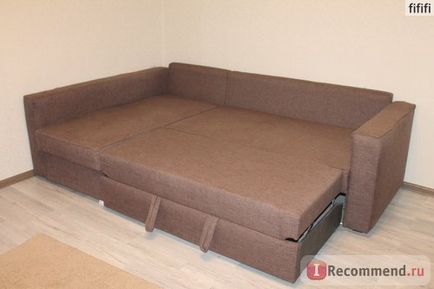 Кутовий диван-ліжко монстад ikea - «добре виглядав до знайомства з нашим котом) при нечастому
