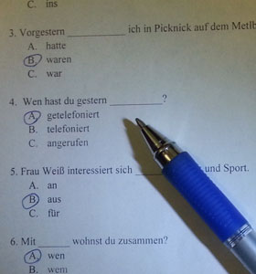 Nivelul de competență în limba germană