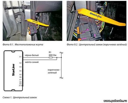 Установка сигналізації volkswagen polo sedan з 2014 року, точки підключення поло седан