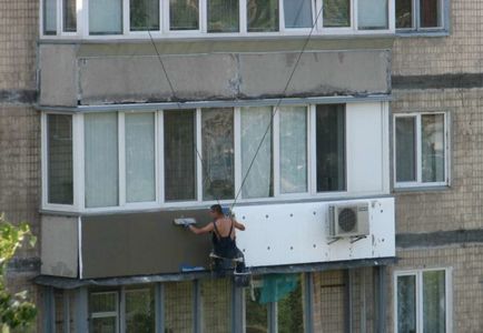 Izolarea termică a balconului din exterior