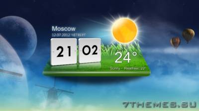 Віджет lg optimus weather для xwidget