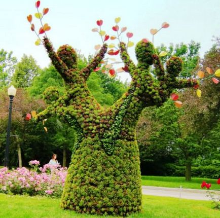 Expoziție de sculpturi florale în Canada