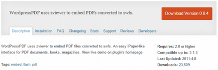 Wordpress плъгини, за да четат, да изтеглят или да отпечатвате файлове в PDF формат на Adobe