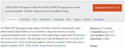 Plugin-uri Wordpress pentru citirea, descărcarea sau tipărirea fișierelor în formatul Adobe PDF