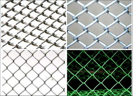 Gard din plasă de plasă cu propriile tipuri de mâini, caracteristici de instalare