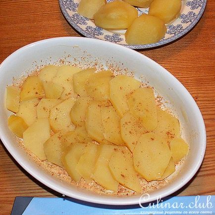 Cartuș de cartofi cu ciuperci de miere