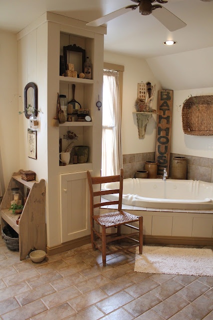 32 Idei de design baie în stil rustic, pro handmade