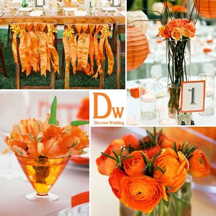 Orange nunta - un eveniment luminos si fervent pentru tine