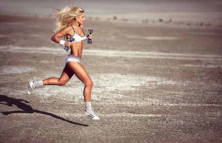 Біг з гантелями як організувати заняття, тренування, russian runner