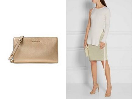 Bej clutch (38 fotografii) piele de căprioară, plic de ambreiaj pe lanț, lăcuit