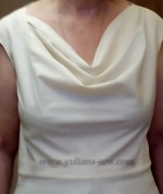 Блуза (плаття) з асиметричною драпіровкою - гойдалки - школа конструювання та моделювання одягу