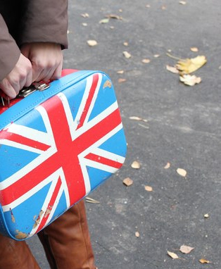 Bőrönd brit zászló (DIY)
