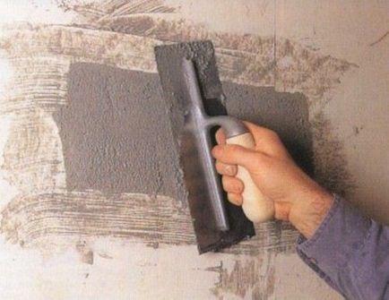 Mai degrabă decât să sigileze găurile într-un zid de beton dintr-o fotografie și instruirea de executare a lucrărilor, uneltele necesare -