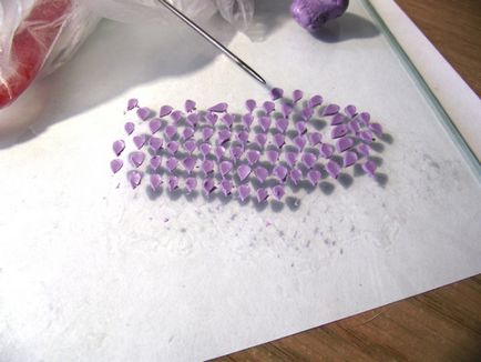 Virág fülbevaló-kikeményedett golyó polimer agyag - Fair Masters - kézzel készített, kézzel készített