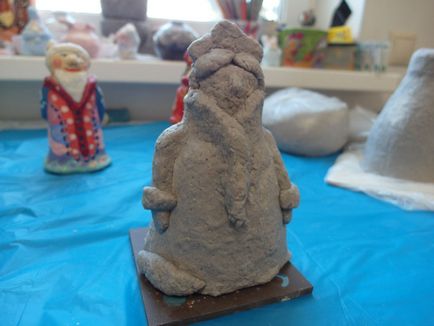 Дід мороз і снігуронька в техніці пап'є-маше - ярмарок майстрів - ручна робота, handmade