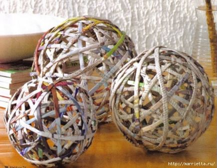 Декоративні плетені кулі своїми руками - шафа і точка