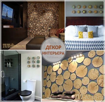 Spilă din lemn în interiorul fotografie - design - decor cu mâinile proprii