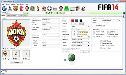 Fifa 14 Creation Master 14 (létrehozása) Fifa 14 Creation Master 14