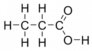 Formula acidului propionic în chimie