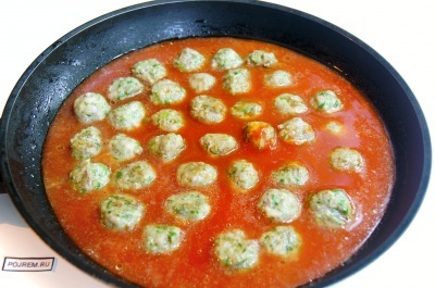 Meatballs în sos de roșii - rețetă pas cu pas cu fotografie cum să gătesc