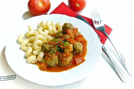 Meatballs în sos de roșii - rețetă pas cu pas cu fotografie cum să gătesc